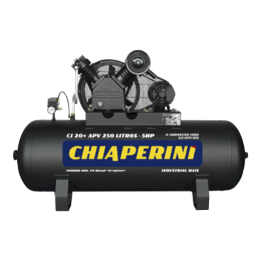 Compressor de ar alta pressão 20 pcm 250 litros – Chiaperini CJ 20+ APV 250L