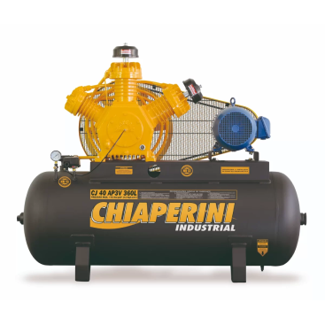 Compressor de ar alta pressão 25 pcm 250 litros – Chiaperini CJ 25 APV 250L