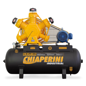 Compressor de ar alta pressão 60 pcm 360 litros – Chiaperini CJ 60 APW 360L