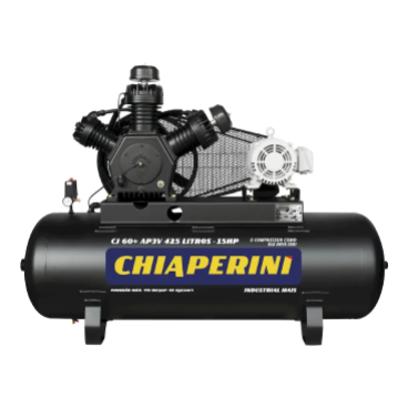 Compressor de ar alta pressão 60 pcm 425 litros – Chiaperini CJ 60+ AP3V 425L