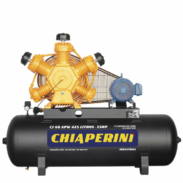 Compressor de ar alta pressão 60 pcm 425 litros – Chiaperini CJ 60 APW 425L