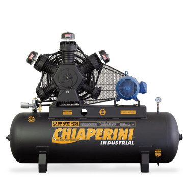 Compressor de ar alta pressão 80 pcm 425 litros – Chiaperini CJ 80 APW 425L